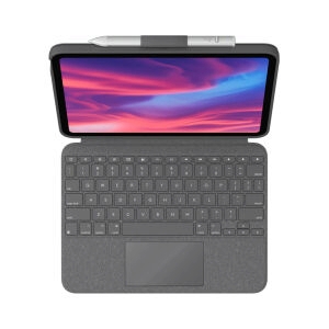 Case Keyboard iPad Gen 10,11 (A14,A16) Logitech Combo Touch - Oxford Gray