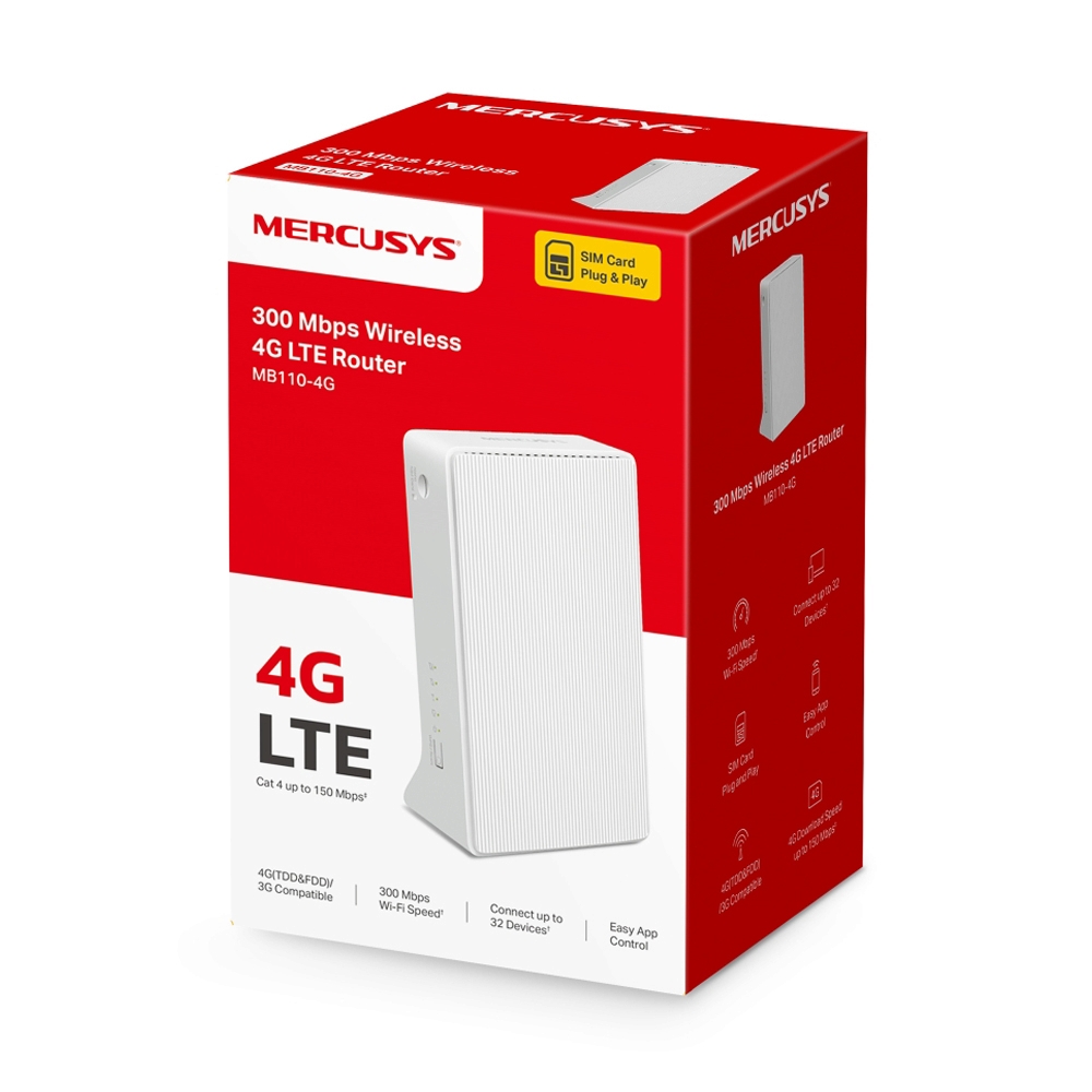 4G Router MERCUSYS (MB110-4G) Wireless N300
