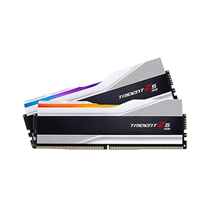 RAM DDR5(6000) 64GB (32GBX2) G.SKILL TRIDENT Z5 RGB WHITE (F5-6000J3040G32GX2-TZ5RW)