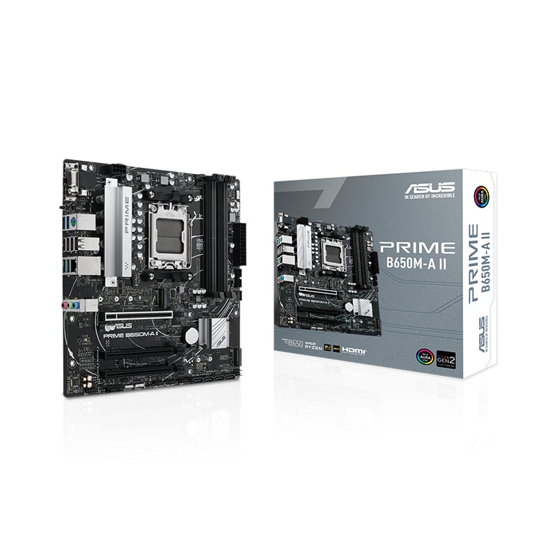 เมนบอร์ด ASUS PRIME B650M-A สำหรับ AMD Ryzen 8000|7000 Series