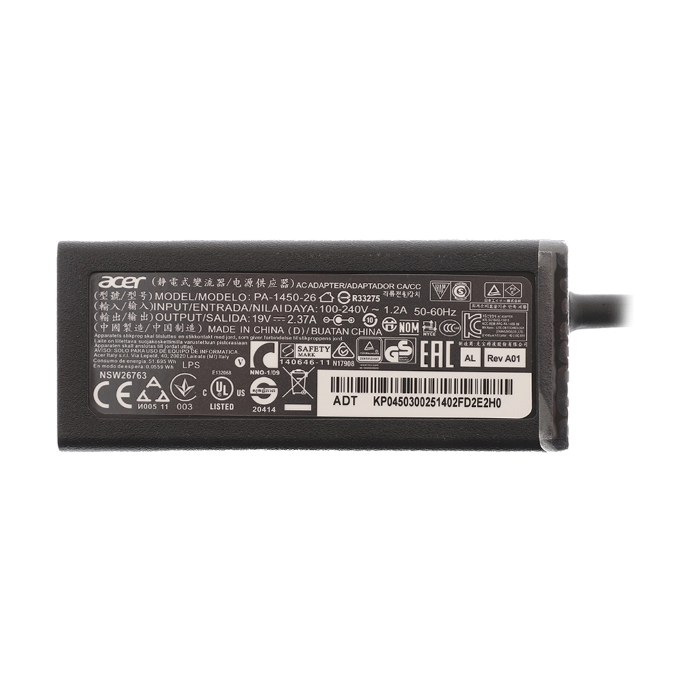 Adapter N/B Acer 19V(3.0*1.1mm) 2.37A Genuine (สายมอก.)                         