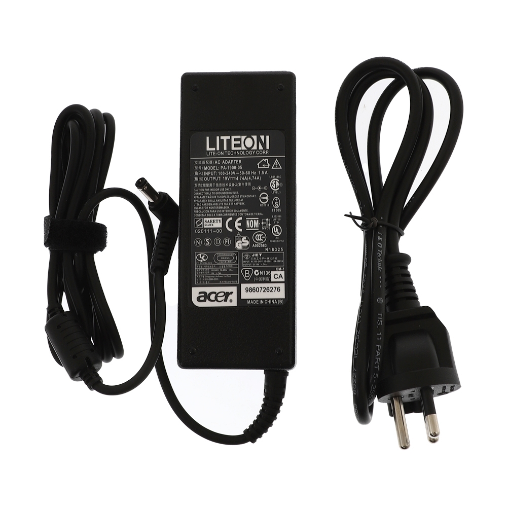 Adapter N/B Acer 19V(5.5*2.5mm) 4.74A PowerMax(สายมอก.)                         