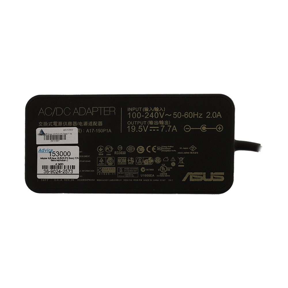 Adapter N/B ASUS (5.5*2.5mm) 19.5V 7.7A (150W) GENUINE (สาย มอก.)