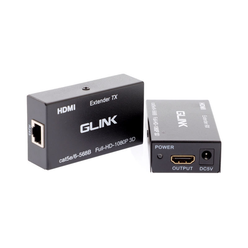 Converter HDMI Extender 60M By UTP CAT5e/6 GLINK (GL032)