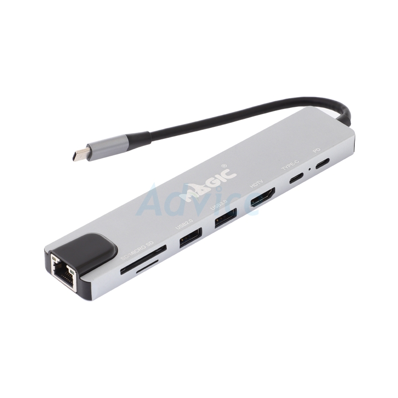 Converter Type-C 8 in1 MAGICTECH (H-010)