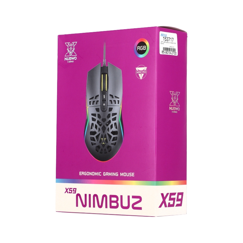 MOUSE NUBWO-X NIMBUZ X59 BLACK