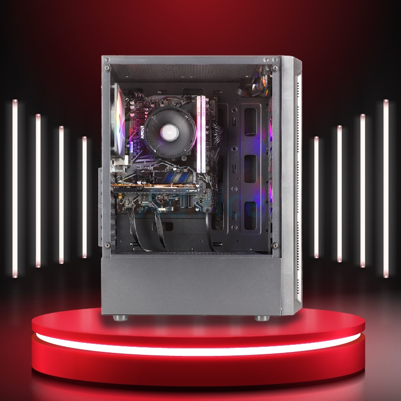 SET AMD 49 คอมประกอบ RYZEN 5 4500 / A320M-K / RX 550 / 16GB / 512GB SSD /  700W