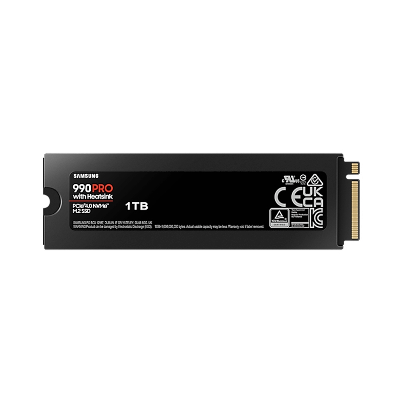 1 TB SSD M.2 PCIe 4.0 SAMSUNG 990 PRO Heatsink (MZ-V9P1T0CW)