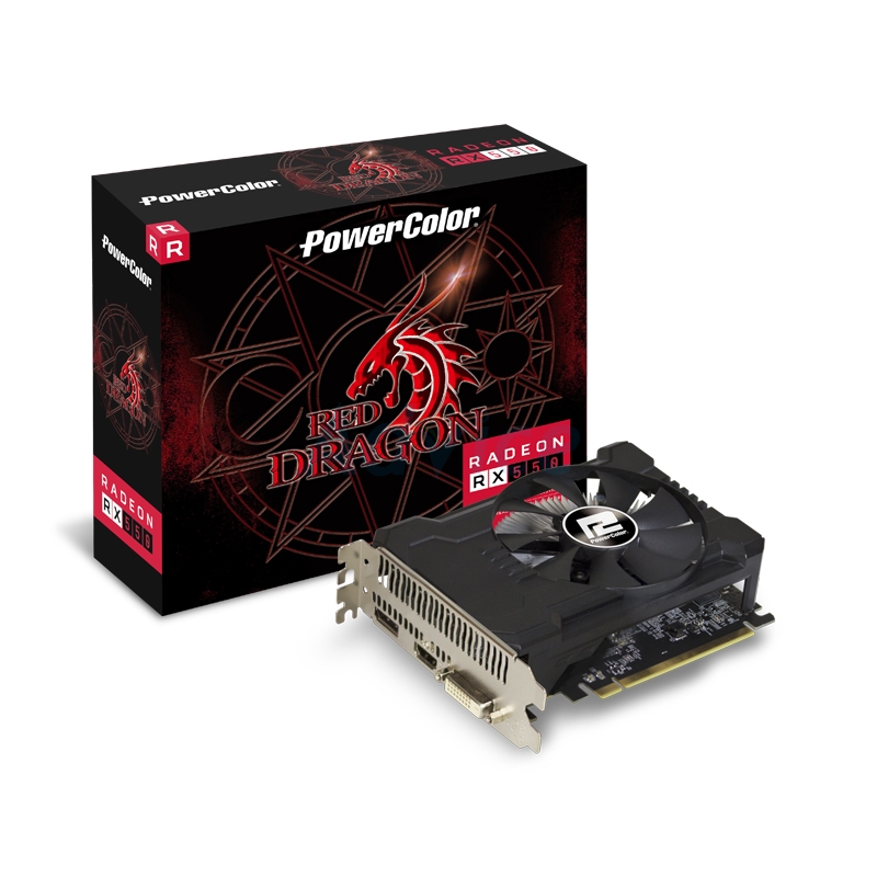 VGA POWER COLOR RADEON RX 550 RED DRAGON V2 OC - 4GB DDR5 [AXRX-550 ...