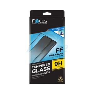 ฟิล์ม iPhone 15 FOCUS กระจกแบบใสเต็มจอขอบดำ