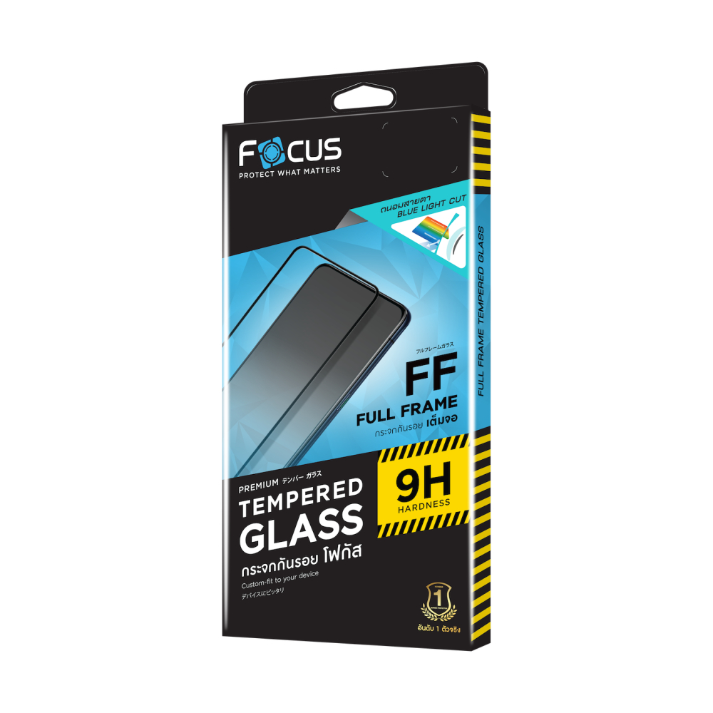 Film Focus กระจกกันรอยแบบเต็มจอ iPhone 15 Pro - Black