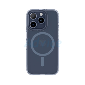 AMAZINGthing เคส iPhone 15 Pro (6.1) Minimal Magsafe Drop proof case Transparent - Dark Blue