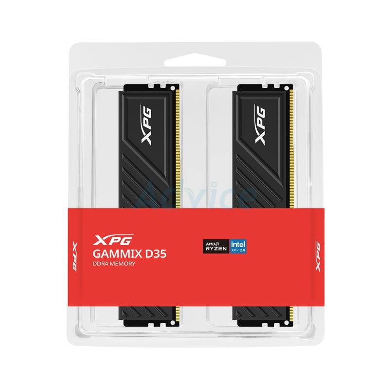 ADATA DDR4-3200 16GB（8GBx2） RAM DDR4 3200MHz 16GB (8GBx2) Adata XPG D35 Black - แรงสุดคุ้ม