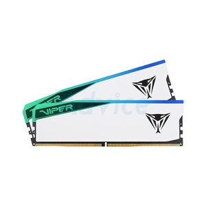 RAM DDR5(6000) 48GB (24GBX2) PATRIOT VIPER ELITE RGB WHITE (PVER548G60C42KW)