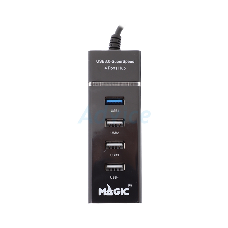 4 Port USB HUB v2.0 MAGIC TECH MT291 (Black)