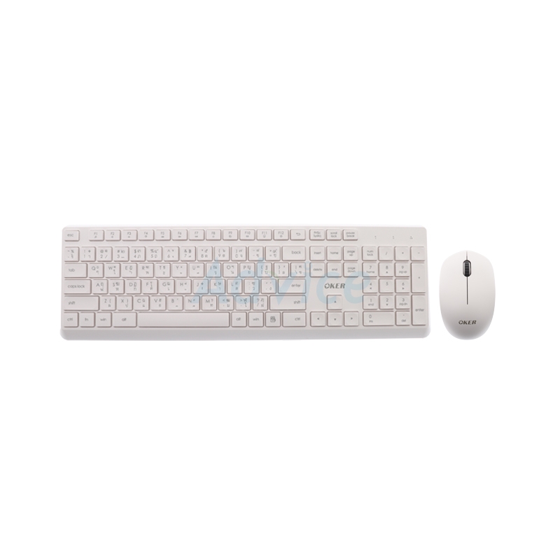 COMBO SET WIRELESS OKER KB788 WHITE