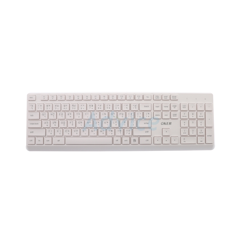 COMBO SET WIRELESS OKER KB788 WHITE