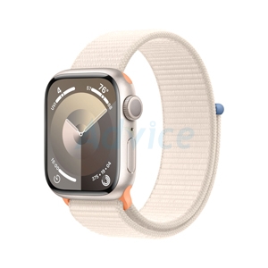 Apple Watch Series 9 GPS 41mm Starlight Aluminium Case with Starlight Sport Loop (MR8V3SA/A)
