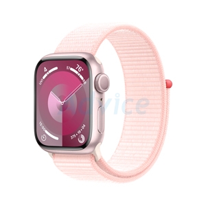 Apple Watch Series 9 GPS 41mm Pink Aluminium Case with Light Pink Sport Loop (MR953SA/A)