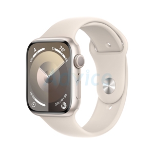 Apple Watch Series 9 GPS 45mm Starlight Aluminium Case with Starlight Sport Band - M/L (MR973SA/A)