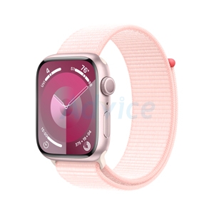 Apple Watch Series 9 GPS 45mm Pink Aluminium Case with Light Pink Sport Loop (MR9J3SA/A)