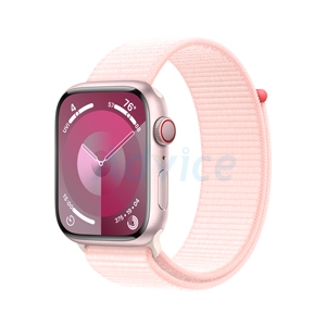Apple Watch Series 9 GPS + Cellular 45mm Pink Aluminium Case with Light Pink Sport Loop (MRMM3SA/A)