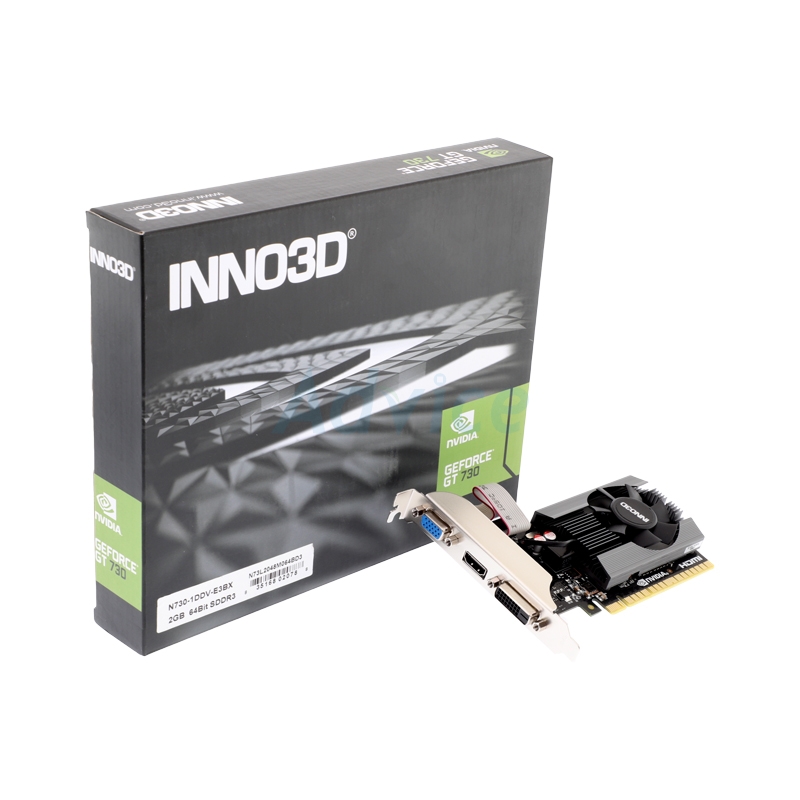 VGA INNO3D GEFORCE GT 730 - 2GB DDR3 [N730-1DDV-E3BX]