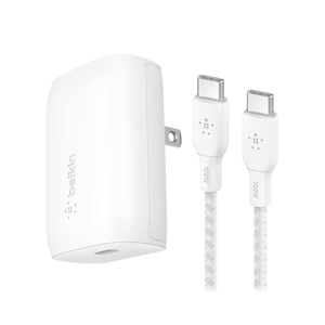 Adapter 1Type-C Charger+Cable Type-C BELKIN (30W,WCA005+CAB004bt1MWH) White