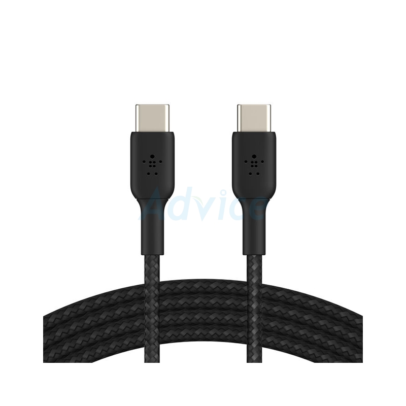 1M Cable Type-C To Type-C BELKIN (Braided,CAB004bt1MBK) Black