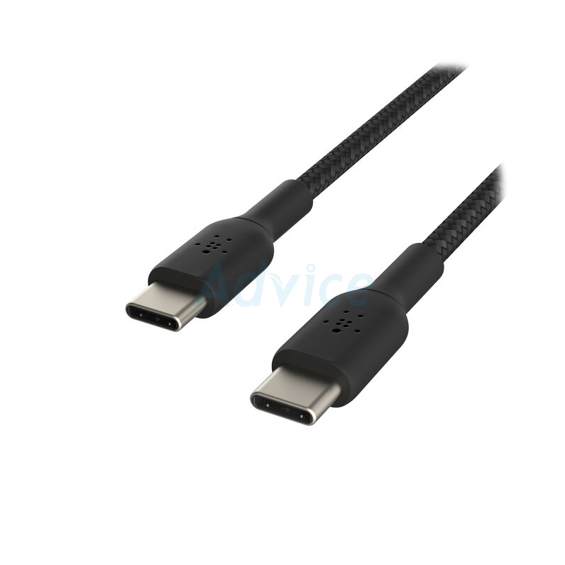 1M Cable Type-C To Type-C BELKIN (Silicone,CAB009bt1MBK) Black