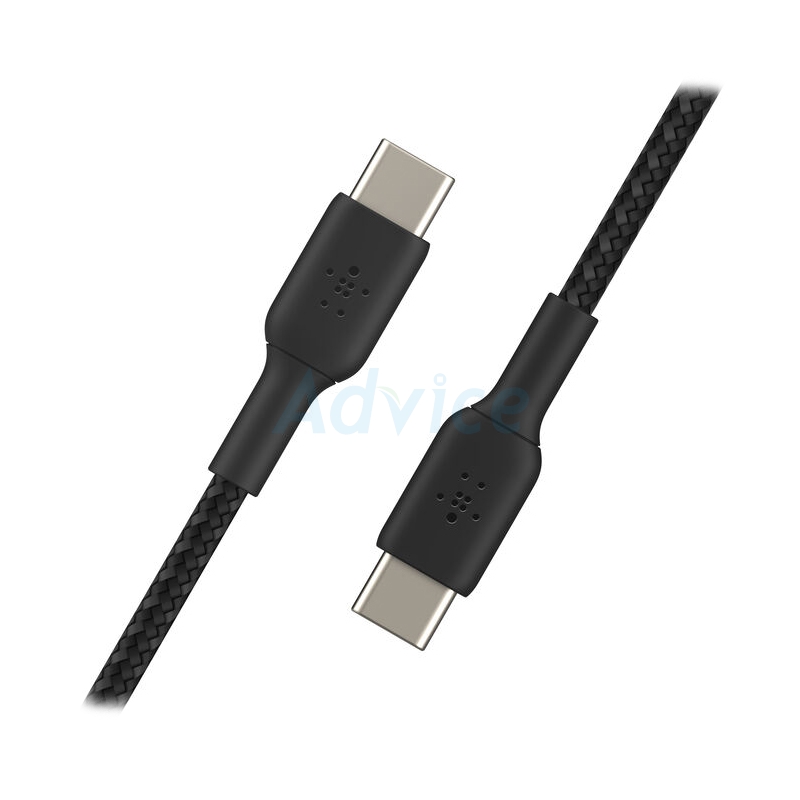 1M Cable Type-C To Type-C BELKIN (Silicone,CAB009bt1MBK) Black