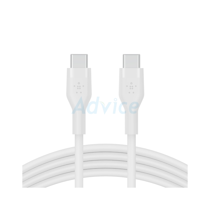 1M Cable Type-C To Type-C BELKIN (Silicone,CAB009bt1MWH) White