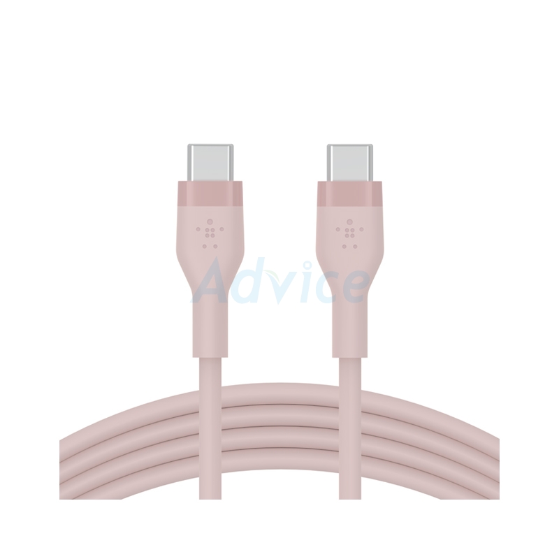 1M Cable Type-C To Type-C BELKIN (Silicone,CAB009bt1MPK) Pink