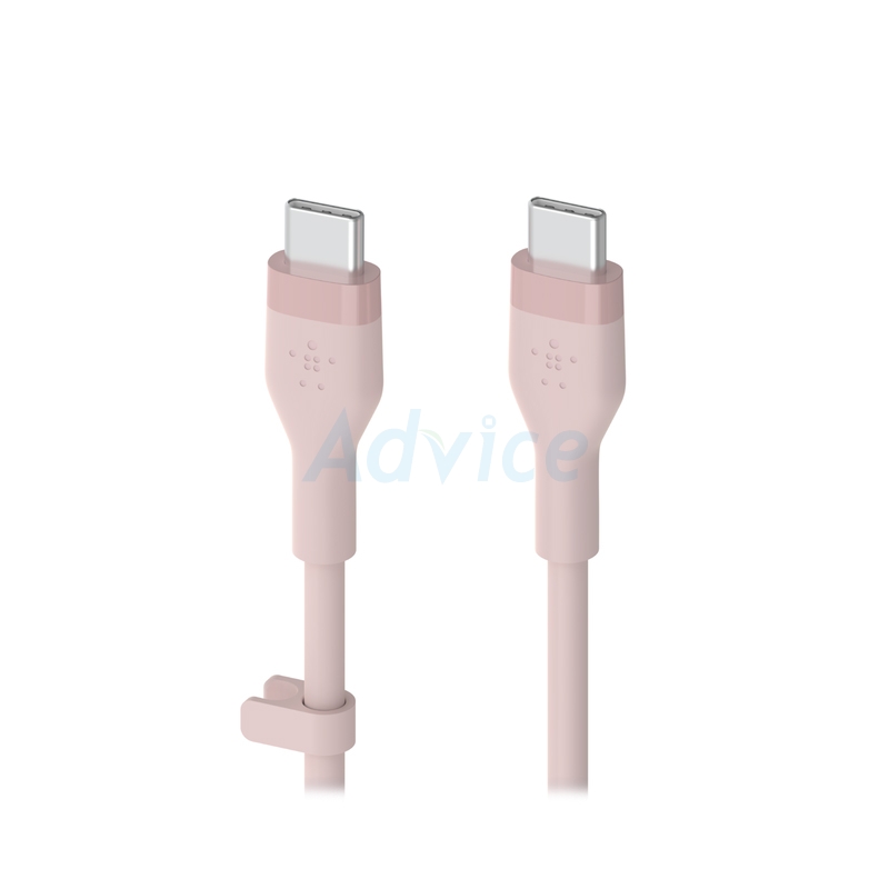 1M Cable Type-C To Type-C BELKIN (Silicone,CAB009bt1MPK) Pink