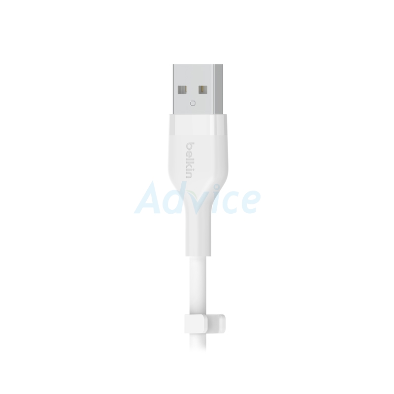 1M Cable USB To iPhone BELKIN (1M-Silicone,CAA008bt1MWH) White
