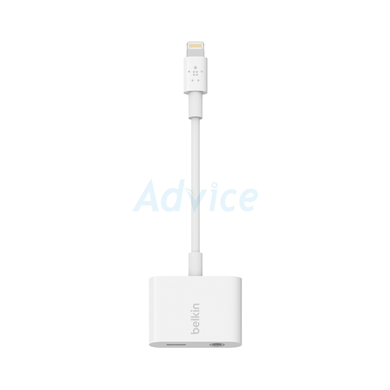 Cable Adapter Lightning To Lightning Adapter + Audio BELKIN (F8J212btWHT) White