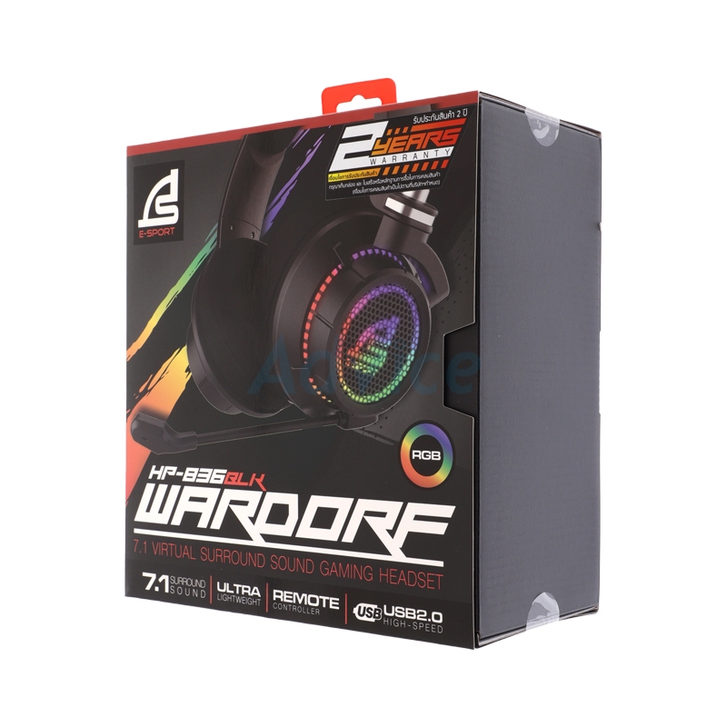 HEADSET SIGNO HP-836BLK WARDORF BLACK (7.1)
