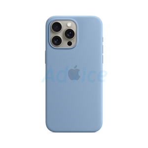 iPhone 15 Pro Max Silicone Case with MagSafe - Winter Blue (MT1Y3FE/A)