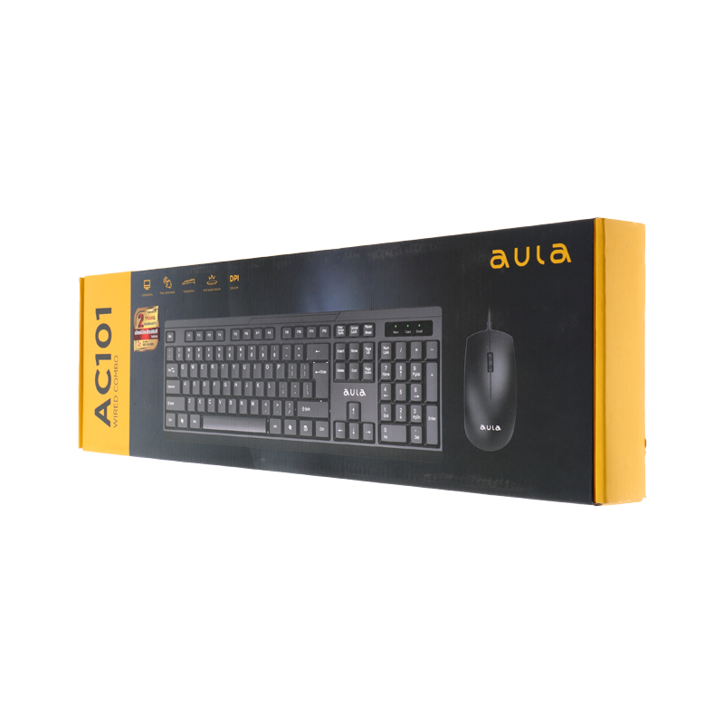 COMBO SET KEYBOARD AULA AC101 BLACK