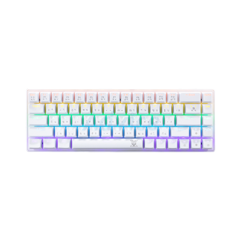 KEYBOARD NUBWO X68 WHITE (RED SWITCH คีย์บอร์ด)