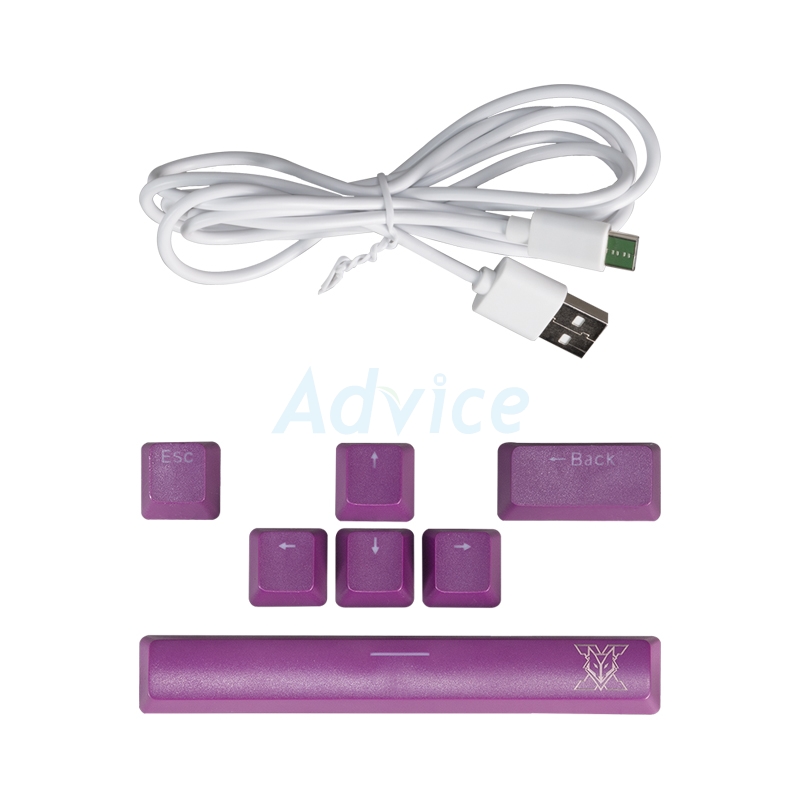 KEYBOARD NUBWO X68 WHITE (RED SWITCH คีย์บอร์ด)