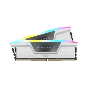 RAM DDR5(6000) 32GB (16GBX2) CORSAIR VENGEANCE RGB WHITE (CMH32GX5M2E6000C36W)