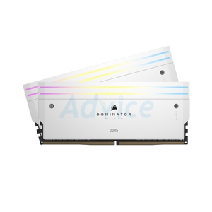 RAM DDR5(6400) 32GB (16GBX2) CORSAIR DOMINATOR TITANIUM RGB WHITE(CMP32GX5M2B6400C32W)