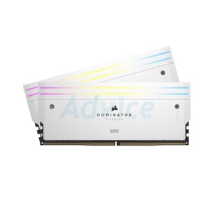 RAM DDR5(6400) 32GB (16GBX2) CORSAIR DOMINATOR TITANIUM RGB WHITE (CMP32GX5M2B6400C32W)
