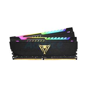 RAM DDR4(3200) 16GB (8GBX2) PATRIOT VIPER STEEL RGB BLACK (PVSR416G320C8K)