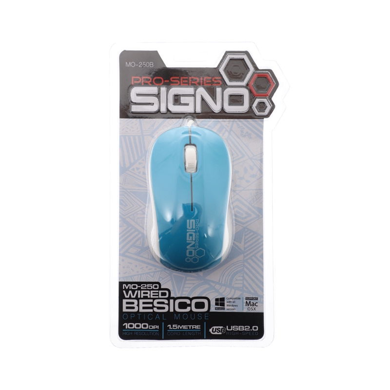 MOUSE SIGNO MO250 BLUE