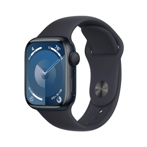 Apple Watch Series 9 GPS 41mm Midnight Aluminium Case with Midnight Sport Band - M/L (MR8X3SA/A)