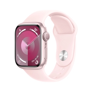 Apple Watch Series 9 GPS 41mm Pink Aluminium Case with Light Pink Sport Band - M/L (MR943SA/A)