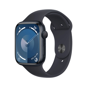 Apple Watch Series 9 GPS 45mm Midnight Aluminium Case with Midnight Sport Band - S/M (MR993SA/A)