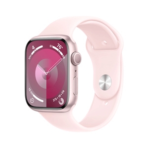 Apple Watch Series 9 GPS 45mm Pink Aluminium Case with Light Pink Sport Band - S/M (MR9G3SA/A)